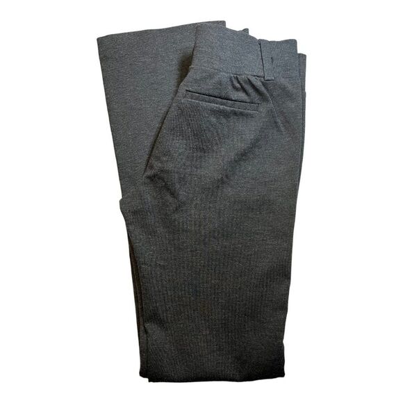 Daisy Fuentes Pants Sz Small Charcoal Heather Gray Wide Elastic Waist Boot Cut - Picture 6 of 10